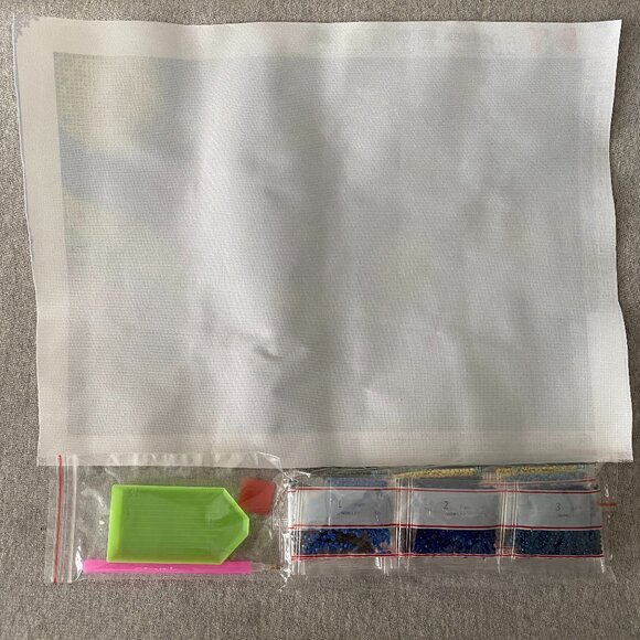 NWOT DIY 5D Dimensional Diamond Painting Van Gogh Starry Night Size 40x30cm - Picture 2 of 2